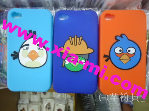 Angry bird iphone4 silicone case