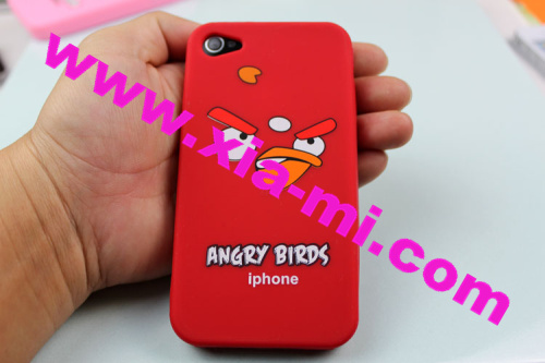 Angry bird iphone4 silicone case